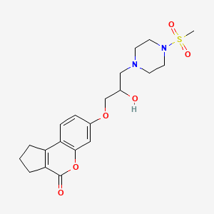 7-{2-hydroxy-3-[4-(methylsulfonyl)piperazin-1-yl]propoxy}-2,3-dihydrocyclopenta[c]chromen-4(1H)-one