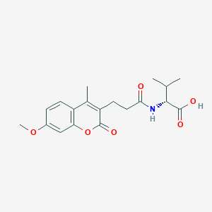 N-[3-(7-methoxy-4-methyl-2-oxo-2H-chromen-3-yl)propanoyl]-D-valine