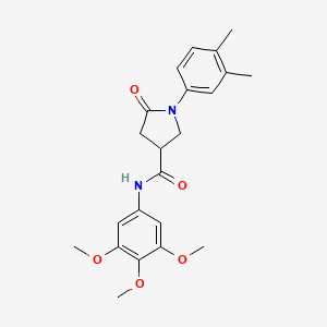 1-(3,4-dimethylphenyl)-5-oxo-N-(3,4,5-trimethoxyphenyl)pyrrolidine-3-carboxamide