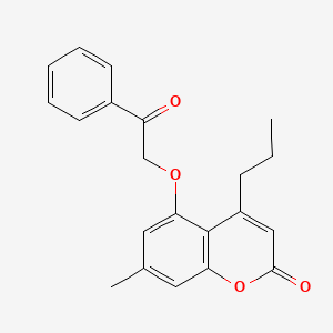 7-methyl-5-(2-oxo-2-phenylethoxy)-4-propyl-2H-chromen-2-one