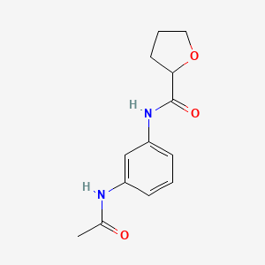 N-(3-acetamidophenyl)oxolane-2-carboxamide