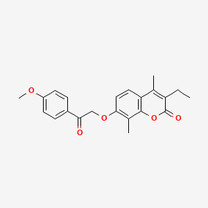 3-ethyl-7-[2-(4-methoxyphenyl)-2-oxoethoxy]-4,8-dimethyl-2H-chromen-2-one