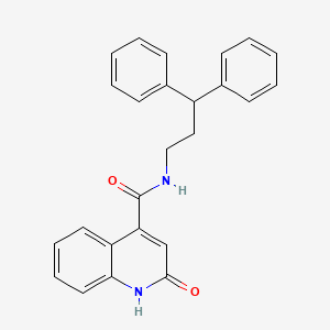 N-(3,3-diphenylpropyl)-2-hydroxyquinoline-4-carboxamide