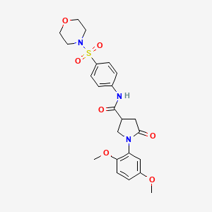 1-(2,5-dimethoxyphenyl)-N-[4-(morpholin-4-ylsulfonyl)phenyl]-5-oxopyrrolidine-3-carboxamide