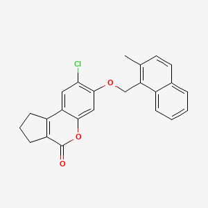 8-chloro-7-[(2-methylnaphthalen-1-yl)methoxy]-2,3-dihydrocyclopenta[c]chromen-4(1H)-one