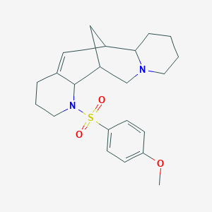 3-(4-methoxyphenyl)sulfonyl-3,15-diazatetracyclo[7.7.1.02,7.010,15]heptadec-7-ene