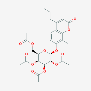 molecular formula C27H32O12 B11159724 8-methyl-2-oxo-4-propyl-2H-chromen-7-yl 2,3,4,6-tetra-O-acetyl-beta-D-glucopyranoside 