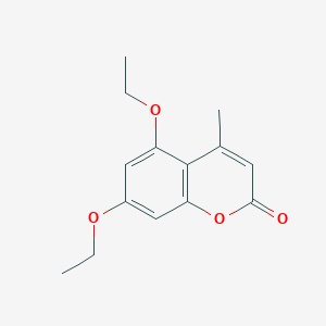 2H-1-Benzopyran-2-one, 5,7-diethoxy-4-methyl-