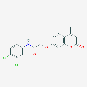 N-(3,4-dichlorophenyl)-2-[(4-methyl-2-oxo-2H-chromen-7-yl)oxy]acetamide