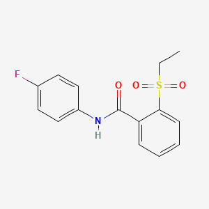 2-(ethylsulfonyl)-N-(4-fluorophenyl)benzamide