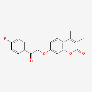 7-[2-(4-fluorophenyl)-2-oxoethoxy]-3,4,8-trimethyl-2H-chromen-2-one