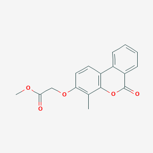 molecular formula C17H14O5 B11159902 methyl [(4-methyl-6-oxo-6H-benzo[c]chromen-3-yl)oxy]acetate 