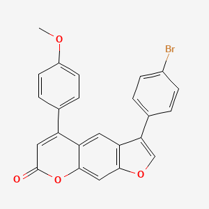 3-(4-bromophenyl)-5-(4-methoxyphenyl)-7H-furo[3,2-g]chromen-7-one