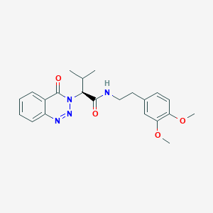 (2S)-N-[2-(3,4-dimethoxyphenyl)ethyl]-3-methyl-2-(4-oxo-1,2,3-benzotriazin-3(4H)-yl)butanamide