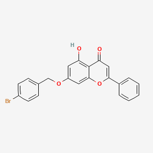 7-[(4-bromobenzyl)oxy]-5-hydroxy-2-phenyl-4H-chromen-4-one