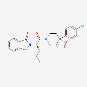 2-{(2S)-1-[4-(4-chlorophenyl)-4-hydroxypiperidin-1-yl]-4-methyl-1-oxopentan-2-yl}-2,3-dihydro-1H-isoindol-1-one