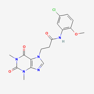 N-(5-chloro-2-methoxyphenyl)-3-(1,3-dimethyl-2,6-dioxo-1,2,3,6-tetrahydro-7H-purin-7-yl)propanamide