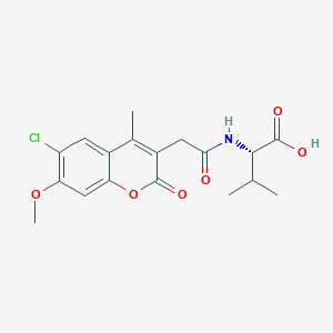 N-[(6-chloro-7-methoxy-4-methyl-2-oxo-2H-chromen-3-yl)acetyl]-L-valine