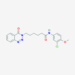 N-(3-chloro-4-methoxyphenyl)-6-(4-oxo-1,2,3-benzotriazin-3(4H)-yl)hexanamide