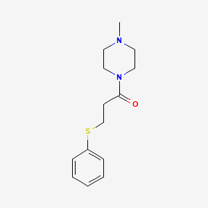 molecular formula C14H20N2OS B11160144 1-(4-Methylpiperazin-1-yl)-3-(phenylsulfanyl)propan-1-one 