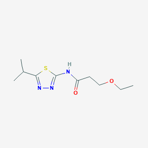 3-ethoxy-N-[5-(propan-2-yl)-1,3,4-thiadiazol-2-yl]propanamide