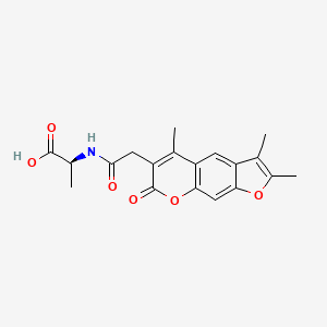 N-[(2,3,5-trimethyl-7-oxo-7H-furo[3,2-g]chromen-6-yl)acetyl]-L-alanine