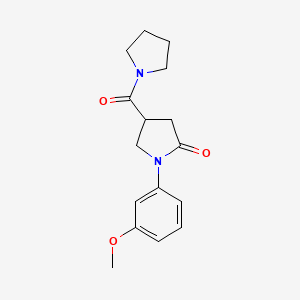 1-(3-Methoxyphenyl)-4-(pyrrolidin-1-ylcarbonyl)pyrrolidin-2-one