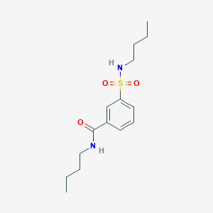 molecular formula C15H24N2O3S B11160359 N-butyl-3-(butylsulfamoyl)benzamide 