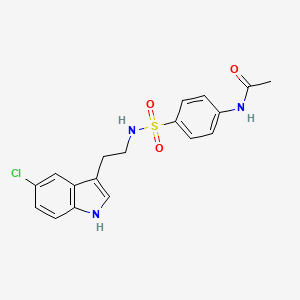 N-(4-{[2-(5-chloro-1H-indol-3-yl)ethyl]sulfamoyl}phenyl)acetamide