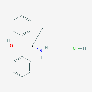 molecular formula C17H22ClNO B111604 (S)-2-Amino-3-methyl-1,1-diphenylbutan-1-ol hydrochloride CAS No. 130432-39-2