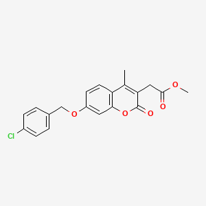 methyl {7-[(4-chlorobenzyl)oxy]-4-methyl-2-oxo-2H-chromen-3-yl}acetate