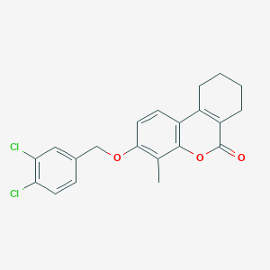 3-[(3,4-dichlorobenzyl)oxy]-4-methyl-7,8,9,10-tetrahydro-6H-benzo[c]chromen-6-one