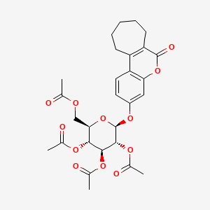 6-oxo-6,7,8,9,10,11-hexahydrocyclohepta[c]chromen-3-yl 2,3,4,6-tetra-O-acetyl-beta-D-glucopyranoside