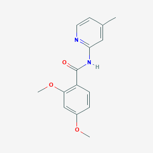 molecular formula C15H16N2O3 B11160454 2,4-dimethoxy-N-(4-methylpyridin-2-yl)benzamide 