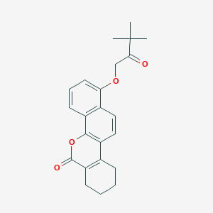 1-(3,3-dimethyl-2-oxobutoxy)-7,8,9,10-tetrahydro-6H-dibenzo[c,h]chromen-6-one