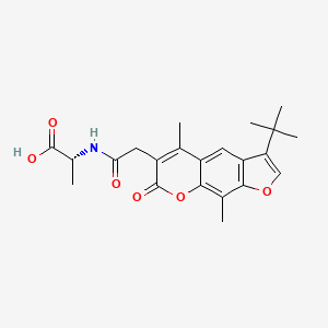 N-[(3-tert-butyl-5,9-dimethyl-7-oxo-7H-furo[3,2-g]chromen-6-yl)acetyl]-D-alanine