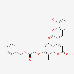 benzyl 2-{[4-(8-methoxy-2-oxo-2H-chromen-3-yl)-8-methyl-2-oxo-2H-chromen-7-yl]oxy}acetate