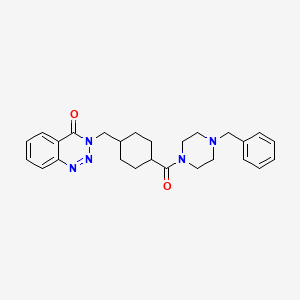 3-({trans-4-[(4-benzylpiperazin-1-yl)carbonyl]cyclohexyl}methyl)-1,2,3-benzotriazin-4(3H)-one