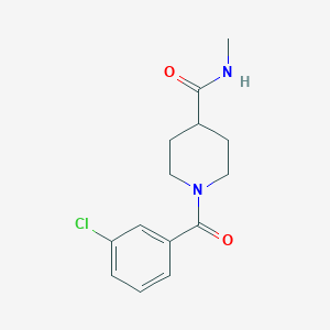 1-(3-chlorobenzoyl)-N-methylpiperidine-4-carboxamide