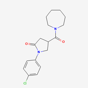 4-(Azepane-1-carbonyl)-1-(4-chlorophenyl)pyrrolidin-2-one