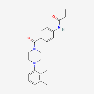 N-(4-{[4-(2,3-dimethylphenyl)piperazin-1-yl]carbonyl}phenyl)propanamide