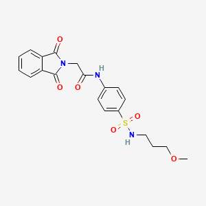 2-(1,3-dioxo-1,3-dihydro-2H-isoindol-2-yl)-N-{4-[(3-methoxypropyl)sulfamoyl]phenyl}acetamide