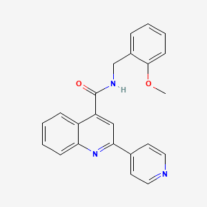 N-(2-methoxybenzyl)-2-(4-pyridyl)-4-quinolinecarboxamide