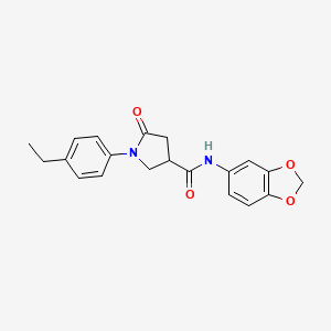 N-(1,3-benzodioxol-5-yl)-1-(4-ethylphenyl)-5-oxopyrrolidine-3-carboxamide