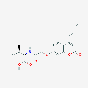 molecular formula C21H27NO6 B11160799 N-{[(4-butyl-2-oxo-2H-chromen-7-yl)oxy]acetyl}-L-isoleucine 