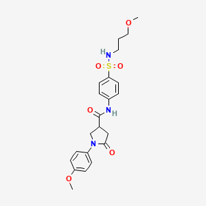 1-(4-methoxyphenyl)-N-{4-[(3-methoxypropyl)sulfamoyl]phenyl}-5-oxopyrrolidine-3-carboxamide