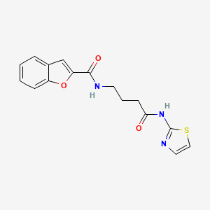 N-[4-oxo-4-(1,3-thiazol-2-ylamino)butyl]-1-benzofuran-2-carboxamide