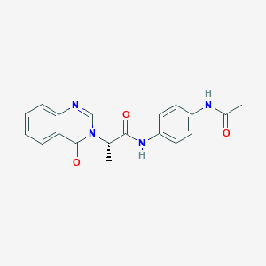 (2S)-N-[4-(acetylamino)phenyl]-2-(4-oxoquinazolin-3(4H)-yl)propanamide