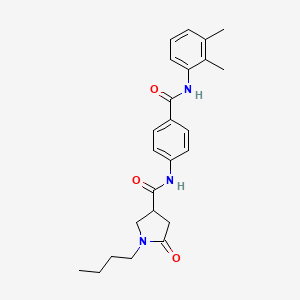 1-butyl-N-{4-[(2,3-dimethylphenyl)carbamoyl]phenyl}-5-oxopyrrolidine-3-carboxamide