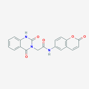 2-(2,4-dioxo-1,4-dihydroquinazolin-3(2H)-yl)-N-(2-oxo-2H-chromen-6-yl)acetamide